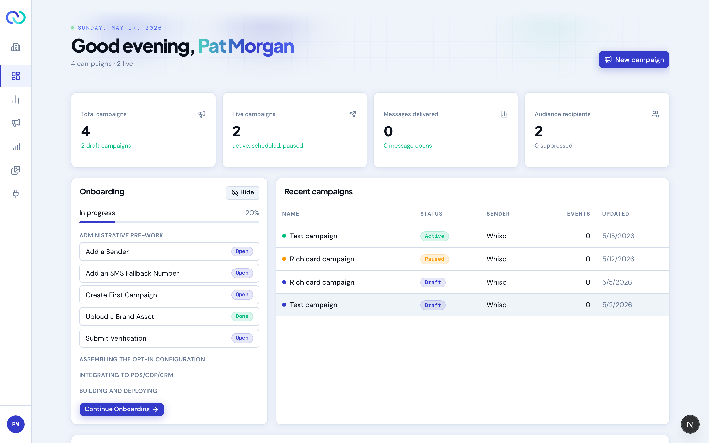 RCSync dashboard